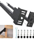 Universal Footboard Extension Brackets For Bed Frames Knockout Fix Hardware Kit with bolts and wrench for easy installation.