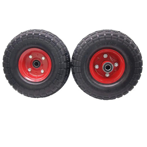 10 Inch Flat Free Tire On Wheel For Hand Truck Dolly Cart Replacement With 5/8 Inch Shaft Hole And Rock Solid Tread For Smooth Rolling Zero Flats And Built Different Toughness On Generators And Utility Carts