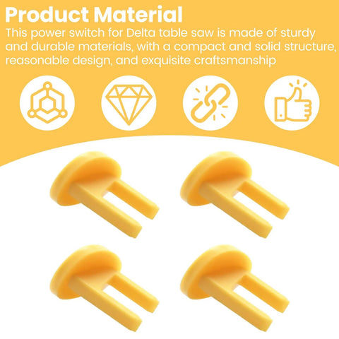 Rock Solid Replacement Safety Power Switch Key That Stops Sneaky Sudden Starts Cold And Keeps Your Table Saw Reset A Total Breeze For Every Weekend Warrior, yellow plastic keys.
