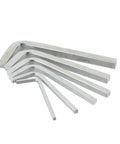 Six Piece Square Head Wrench Set L Shape Wrenches In Chrome Vanadium Steel For Tightening And Removing Square Screws Includes Sizes 3mm 4mm 5mm 6mm 7mm And 8mm Durable Pro Grade Kit Built Tough For Quick Fixes
