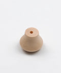 Unfinished Wood Cabinet Pull Knobs, Mini Drawer Handles For Furniture And Doors, side view of one 0.69 x 0.55-inch knob