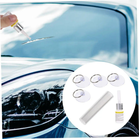 DIY Windshield Repair Kit For Long Cracks And Scratches Resin Based Glass Repair Tool Quick Fix At Home Auto Glass Repair Set