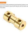Brass Shaft Couplers 4Pcs 2.3mm To 3mm Motor Shaft Connectors With Screws For RC Cars And Planes Durable Easy Fit Hexagon Wheel Linkage