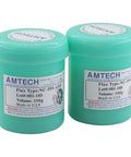 Leadfree Solder Paste And Advanced Oil Grease For Chip And PCB Repair And Welding 100g in blue-green containers
