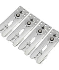 Twelve Piece Sectional Sofa Connectors With Snap Lock Couch Clips are zinc-coated steel clips for secure modular couch alignment.