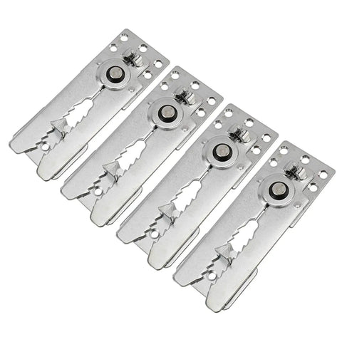 Twelve Piece Sectional Sofa Connectors With Snap Lock Couch Clips are zinc-coated steel clips for secure modular couch alignment.