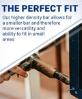 Angled Tungsten Bucking Bar Workhorse For Riveting, 0.875 By 0.875 By 2.6 Inches, 1.16 Lbs in use on metal structure