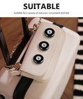 Ultimate Luggage Wheels Replacement Kit For Travel Cases And Roller Bags Universal Fit Swivel Casters In Rubber And Iron Easy Swap Sturdy Black Suitcase Wheel Spare Parts For Quick Repairs on cream suitcase