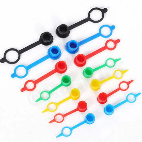 250Pcs Five Color Pro Grade Grease Fitting Cap Kit For Auto Cars And Motorcycles Zerk Fitting Covers displayed in five colors