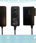 Pro Grade 9V DC Power Adapter for Alesis Crimson Drum Modules and Mesh Kit Replacement Charger front and side views