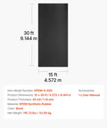 Tough As Nails Epdm Roll Roofing 15 By 30 Feet 45 Mil Thick Waterproof Membrane Flexible Underlayment for flat roofs.