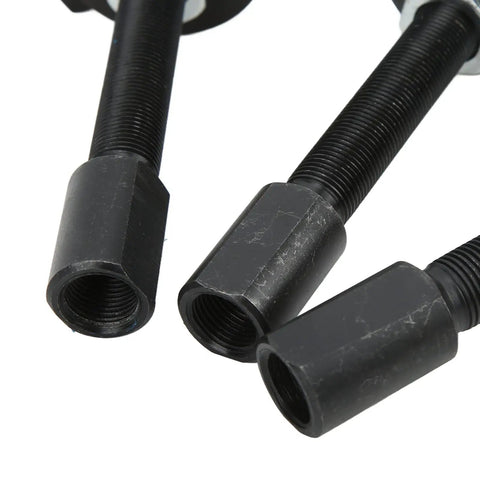 Heavy Duty 3pc Rear Axle Bearing Puller Kit Solid Steel Extractor Installer 3 Sizes For Auto Main Bearing Tubes Fits Many Rides Save Time Fixing Your Ride At Shop No Stress Keeps Things Organized For Any Job Today. black steel threaded puller heads, 3 sizes