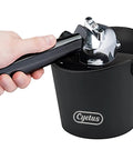 Espresso Knock Box With Silicone Rod And Anti Slip Base, 6 Inch Durable Barista Grade Coffee Grounds Bin With Removable Knock Bar