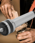 MT2 heavy-duty live tailstock center for lathe; gray metal shaft with conical tip and knurled collar