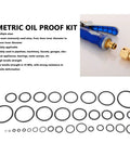 419 Piece O Ring And Washer Seal Kit With 32 Metric Sizes Nitrile Rubber Oil Proof Seals layout with specifications