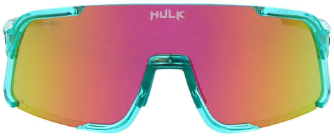 Fresh Pink Mirror Safety Glasses Featuring Soft Coral Glow CoInjected Frame With Smooth Adjustable Wire Nose Pads viewed from the front.
