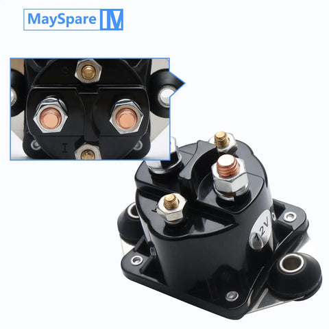 Workhorse Starter Solenoid Relay For Mercury Force Marine Outboards 12V Four Terminal Intermittent Duty Replacement