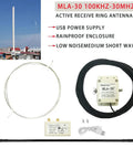 Beefed Up Active Loop Antenna for 0.5 to 30 MHz Shortwave Receiver with USB Power, Rainproof Build, Low Noise Amplifier