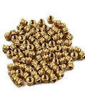 100 Pieces M3 Brass Knurled Threaded Insert Nuts For 3D Printing Heat Set Inserts With Huge Pulling Power Self Clinching Internal Thread Nuts For Injection Molding PCBs
