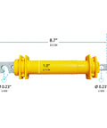Yellow Electric Fence Gate Handles 6 Pack Insulated Plastic Rubber Gate Grip For Safe Shockproof Fence Operation with dimensions