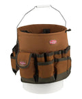 Bucketeer Bucket Tool Organizer Brown Fits Most 5 Gallon Buckets With Three Interior Loops For Hammers Drills Pry Bars And Other Long Handled Tools Grab And Go Durable And Easy Access