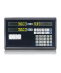 Top Shelf Two Axis Digital Calipers Readout Kit Featuring 2 Precision Linear Encoder Scales Heavy Duty Alloy Measuring Gauge For Kickass Shop Jobs display unit with numeric readout and control buttons.