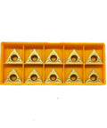 Gold Carbide Inserts For External Turning TCMT16T308 TCMT32.52 10 Piece Pack Pro Grade Finishing And Semi Finishing Steel