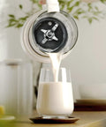 Pouring smoothie from blender with Beefed Up Blade Cutting Assembly Replacement For Gallon Blenders Part 502977 Fits CB6 CB10 CB15 Series