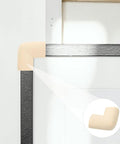 Beige NBR Corner Protectors For TVs And Mirrors Lightweight Edge Guards No Tools Needed 20 Pack shown on a frame corner