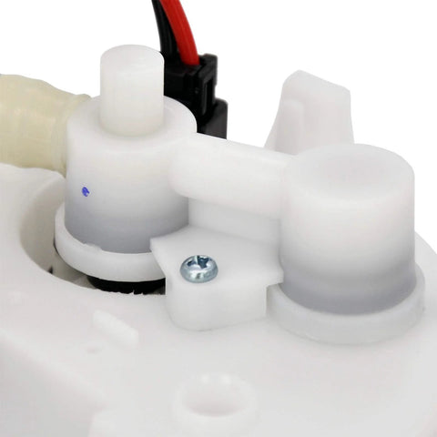 Close-up of Fuel Pump Module Assembly Fits 2000 Through 2002 Lincoln LS, Jaguar S-Type, Ford Thunderbird with connectors and wiring