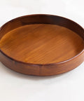 12 Inch Bamboo Lazy Susan Turntable For Kitchen Pantries Delivers Slick 360 Spin to keep condiments organized on smooth surface.
