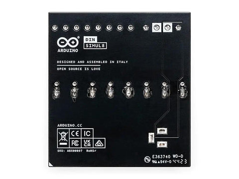 Back view of the Opta Controller from Hands On Industrial Automation PLC Starter Kit With Opta Controller Wi Fi Bluetooth IO Modules Over Twenty Hours Of Online Learning Content And Cloud Integration For Smart Manufacturing Enthusiasts And Makers.
