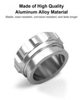 2 Inch Aluminum Alloy Weld On Fuel Cap For Filler Neck 50.8mm Silver Beef Up Your Tank Seal With A Durable Bolt On Cap For Coolant Or Oil Tank Replaces Leaky Cap Provides Tight Fit And Easy Installation
