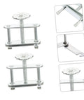 10 Pack Adjustable Swivel Flow Control Tubing Clamps With Spiral Screw Handle Flatjaw Pinch Clips Leak Proof Design