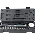 Dial Indicator Bore Gauge Set 2 To 6 Inches With 0.001 Inch Precision, displaying case, 12 anvils, and gauge dial