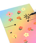 8x8x4 Heavy Duty Shipping Boxes Set of 30 Colorful Corrugated Boxes for Small Business Packaging with floral design
