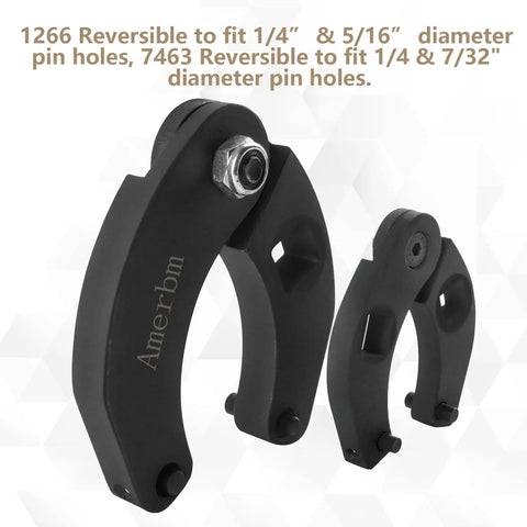 Adjustable Gland Nut Wrench 1266 7463 Universal Hydraulic Cylinder Spanner For Farm And Construction Gear, shown with pinholes.
