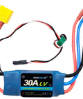 30A RC ESC For Brushless Motors, 2 To 4S LiPo, Built In 3A UBEC, XT60 Lead, 3.5mm Bullet Plugs, Smart MCU