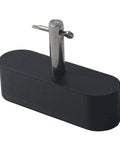 Hella Tough Futon Oblong Roller Replacement Glide With Steel Pin Shaft hardware, black plastic oblong roller for sofas.