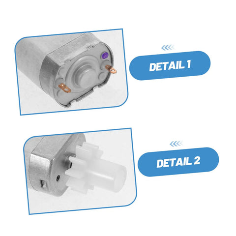 High Torque Nail Drill Handpiece Engine For Pro Grade Manicure, 7.4V High Speed Electric Nail File Replacement Part With Low Vibration And Stable Operation, Compatible With Nail Drills. Metal motor end and plastic drive gear detail