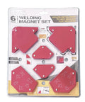 Check Out This Crazy Cool 6Pc Magnetic Welding Fixture Tool For Super Stable Support And Precision Positioning On All Your Soldering Jobs Without Deformation Woes - 6 piece red welding magnet set for stable positioning.
