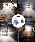 Hanging Solar Light With 360 Degree Illumination And Remote For Indoor And Outdoor Use IP65 Waterproof Solar Pendant Chandelier