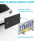 Installation steps for Rear License Plate Bracket Holder For Audi 2002 To 2024 A3 A4 A5 A6 A8 S3 S4 S5 S6 RS RS3 RS4 RS5 RS6 S8 Q3 Q5 Q7 Q8 SQ5 No Drill Mounting Kit Bumper Frame Tag Plate Display