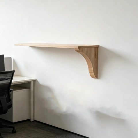 Sturdy Wood Triangle Shelf Brackets For Floating Shelves Wall Mounted L Shaped Supports With Flexible Modular Design