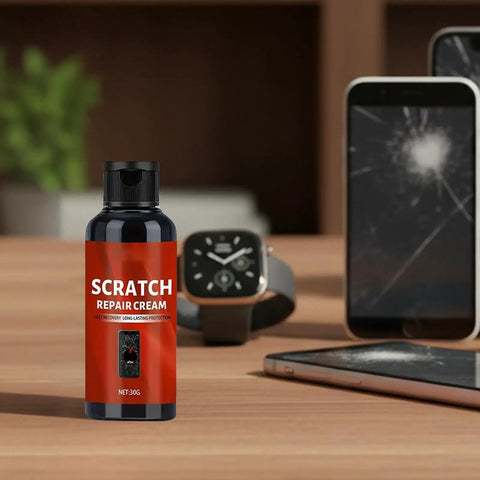 Glass Scratch Remover Kit Quick Fix Polishing Cream For Phone Screens And Touchscreens, Glasses, Watches, Laptops And Other Glass Or Metal Surfaces, Restores Smooth Feel, Removes Scratches Fast, Keeps Electronics Looking Sharp
