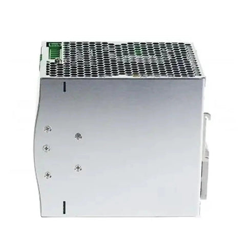 No Nonsense Heavy Duty Industrial Workhorse 960W Switching Power Supply 24Vdc side view showing metal casing and ventilation.