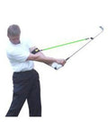 Golfer using Golf Swing Plane Trainer Aid Delivers Instant Feedback Boost Your Clubhead Speed Add Distance Kill The Slice And Create A Smooth Fluid Swing With Dynamic Tension Tech Training Gear For Golfers