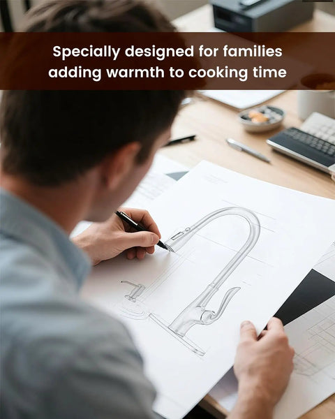 Patented Kitchen Faucet With Pull Down Sprayer And Soap Dispenser, Single Handle, Stainless Steel Brushed Nickel Finish, High Arc Pull Out Design With Deck Plate, Heavy Duty Ceramic Cartridge, 500000 Cycle Tested For Long Lasting Performance