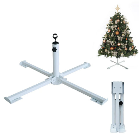 Foldable Portable Beach Umbrella Stand With Weight Bag Sturdy Rust Free Tempered Iron Go To Base Holder For Patio Garden Beach Grass Easy Fold Legs
