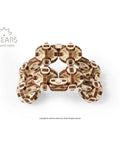 Flexi Cubus Mechanical Wooden 3D Puzzle Cube Of Eight Jointed Spheres With Flexible Connectors For Rolling Motion Awesome Geometric Construction Kit For STEM Play Mind Blowing Brain Teaser, wooden 144-piece cube